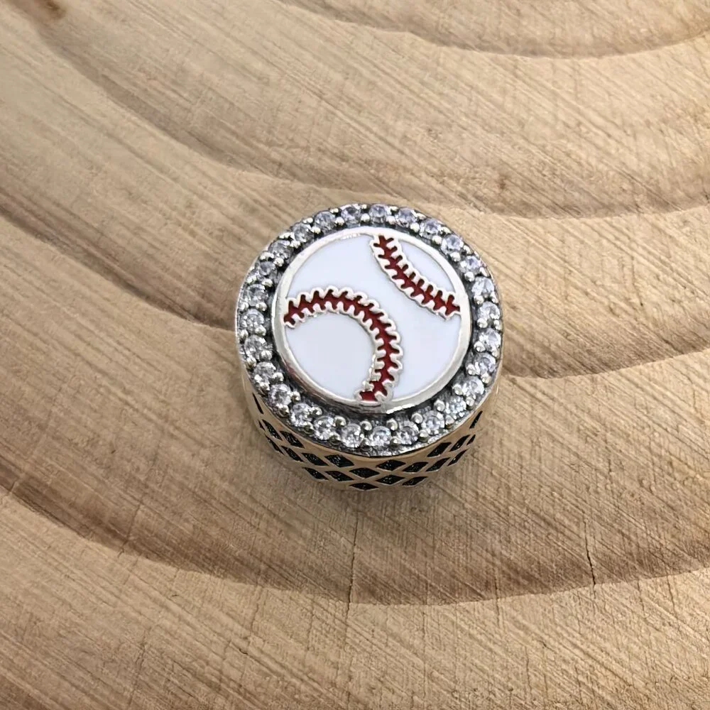 Pandora Baseball Exclusive Charm Pendant, S925 Silver Jewelry